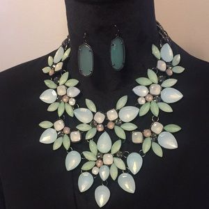 Necklace and earrings